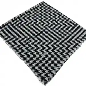 Eyfel Dimi Koton Eşarp Siyah-Beyaz Serisi (FE524-13)