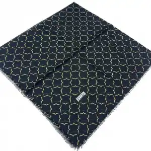 Eyfel Dimi Koton Eşarp Siyah-Karamel Serisi (FE525-23)