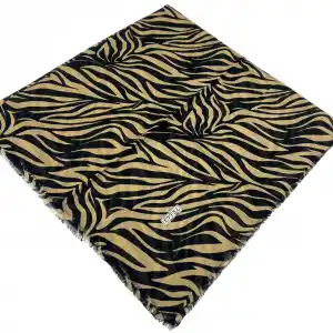 Eyfel Dimi Koton Eşarp Siyah-Karamel Serisi (FE525-08)