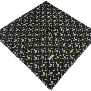 Eyfel Dimi Koton Eşarp Siyah-Karamel Serisi (FE525-10)