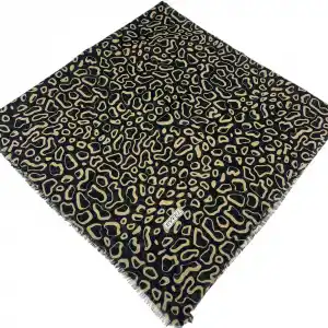 Eyfel Dimi Koton Eşarp Siyah-Karamel Serisi (FE525-11)