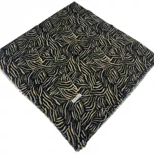 Eyfel Dimi Koton Eşarp Siyah-Karamel Serisi (FE525-16)