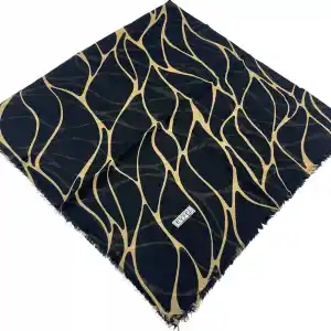 Eyfel Dimi Koton Eşarp Siyah-Karamel Serisi (FE525-20)