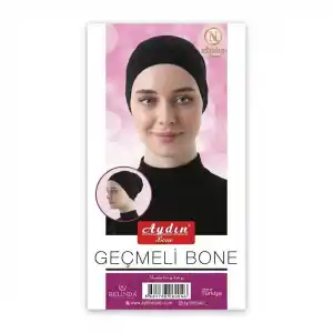Aydın Penye Geçmeli Siyah Bone (PB06-03)