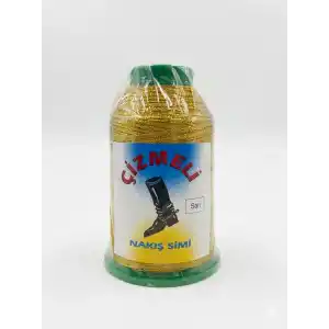 Çizmeli 50 gr. Altın Sarı Nakış Simi İp-(SİM-003)