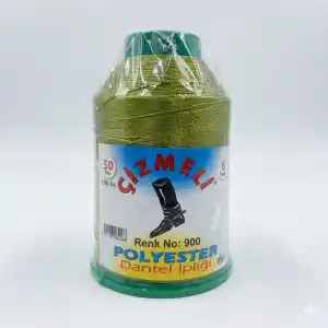 Çizmeli 100 gr. Polyester Oya İpi - (Renk no:900)