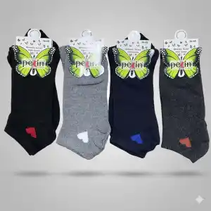 Pelin Kadın Patik Çorap (12 adet) - (KPÇ-01-05)