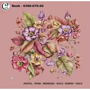 Cenk 100 cm Desenli Oyalık Yazma (Cnk-670-20)