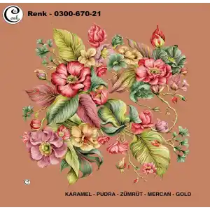 Cenk 100 cm Desenli Oyalık Yazma (Cnk-670-21)