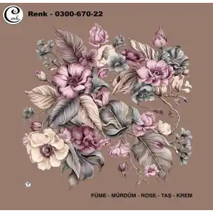 Cenk 100 cm Desenli Oyalık Yazma (Cnk-670-22)