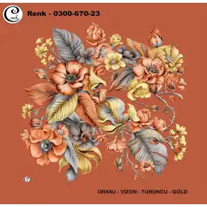 Cenk 100 cm Desenli Oyalık Yazma (Cnk-670-23)