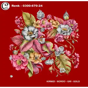 Cenk 100 cm Desenli Oyalık Yazma (Cnk-670-24)