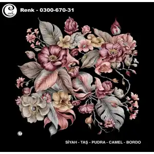 Cenk 100 cm Desenli Oyalık Yazma (Cnk-670-31)