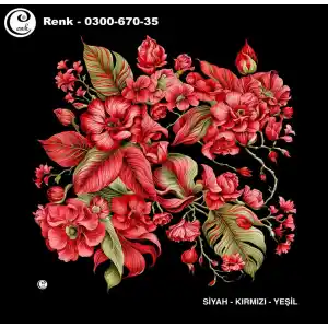 Cenk 100 cm Desenli Oyalık Yazma (Cnk-670-35)