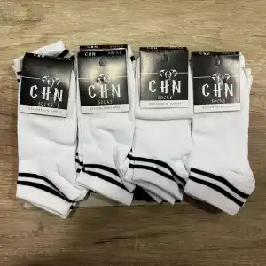 Chn Erkek Patik Çorap 12li Paket Beyaz Siyah (MC-97-23)