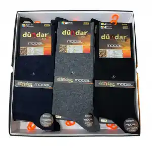 Dündar Modal Erkek Dikişssiz Soket Çorap 12li Paket (MC-96-11)