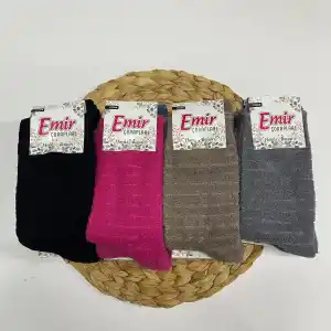 Emir Kadın Soket Ters Havlu Çorap 12li Paket (BC-99-65)