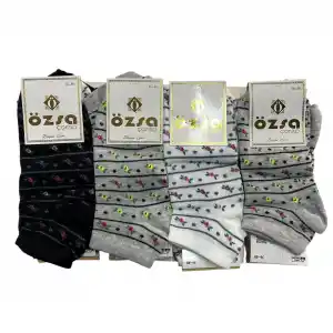Özsa Kadın Patik Çorap 12li Paket (BC-95-19)
