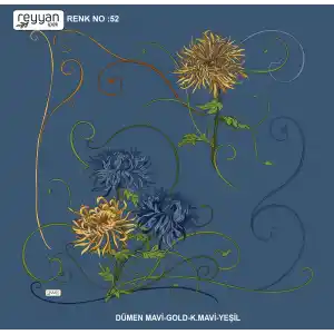 Reyyan Desenli Oyalık Yazma (ryyn-414-07)