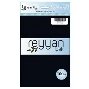Reyyan İpek 100 Cm Düz Poşetli Yazma siyah -9870