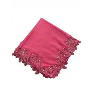 Sarmaşık Dantelli İncili Tülbent (Srm-90-05)