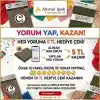 Yorum Yap, Kazan! Her Yoruma 5 TL Hediye Çeki Sende Kazan.