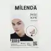 Milenda Dikişli Viskon İpli Beyaz Bone (PB03-01)