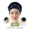 Aydın Dikişli Penye Dantel Fırfırlı Bone-(SİYAH) (FB05-01)