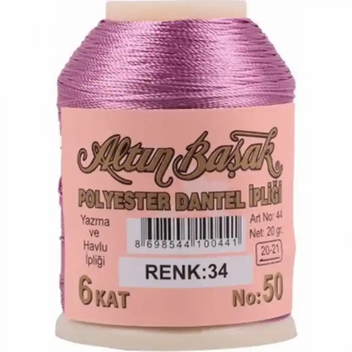 Altınbaşak 20 Gram Polyester Oya İpi (Renk:34)