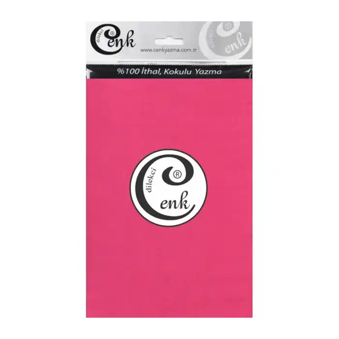 CENK DÜZ 90cm Şeker Pembe TEKLİ POŞET YAZMA (90cm-338)
