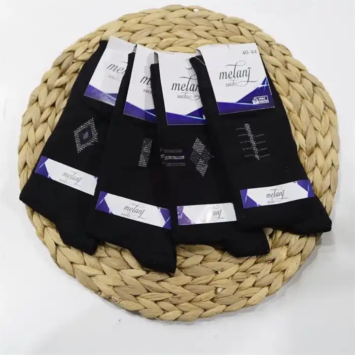 Melanj Erkek Penye Soket Çorap 12li Paket (MC-98-10)