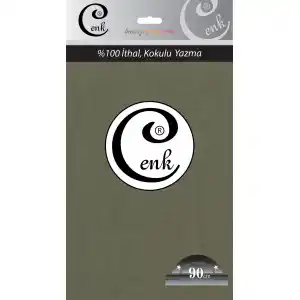 Cenk Yazma 90cm Düz Haki Tekli Poşet Yazma (90cm-956)