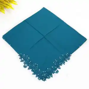 Sarmaşık Dantelli İncili Tülbent (Srm-90-06)