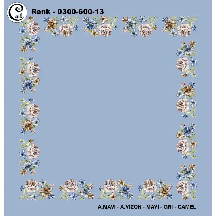 Cenk 100cm Ortası Boş Oyalık Yazma (Cnk-600-13)