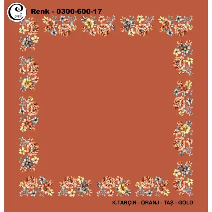 Cenk 100cm Ortası Boş Oyalık Yazma (Cnk-600-17)