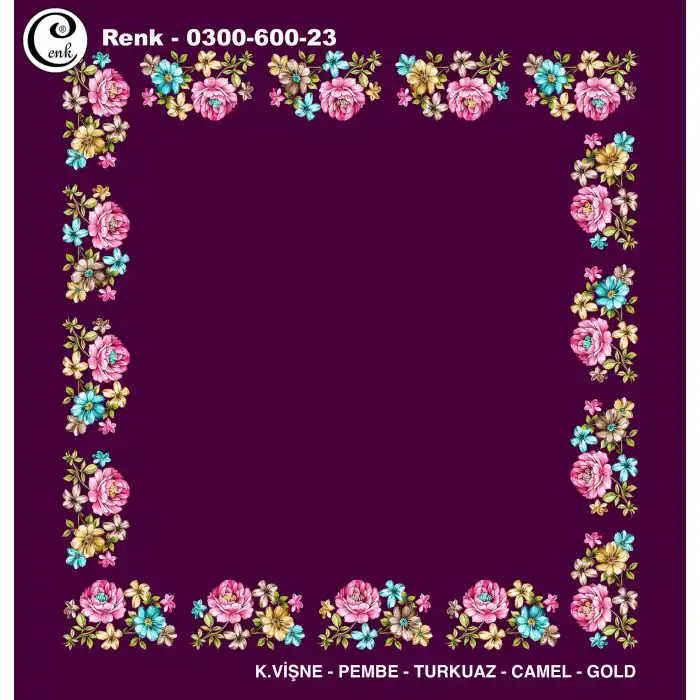 Cenk 100cm Ortası Boş Oyalık Yazma (Cnk-600-23)