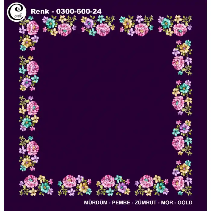 Cenk 100cm Ortası Boş Oyalık Yazma (Cnk-600-24)