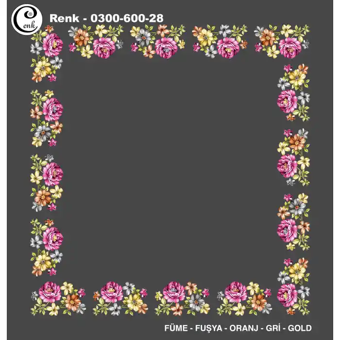 Cenk 100cm Ortası Boş Oyalık Yazma (Cnk-600-28)