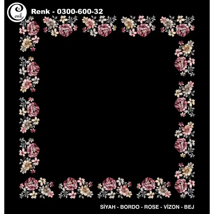 Cenk 100cm Ortası Boş Oyalık Yazma (Cnk-600-32)