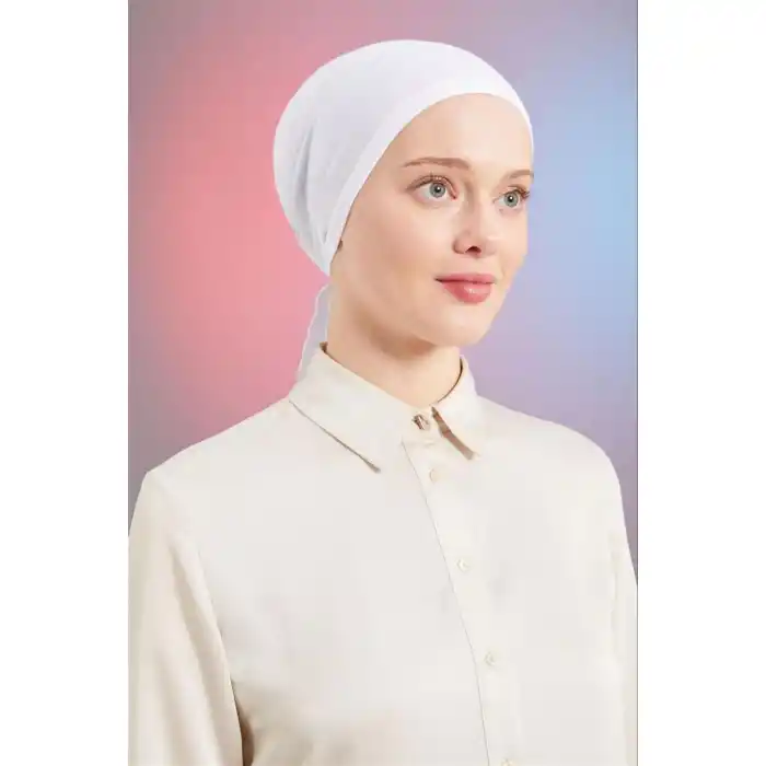 Levander Penye İpli Beyaz Bone (PY9901)