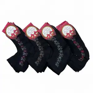 Miss Madam Kadın Desenli Tül Çorap - (mss01-06)