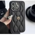 APPLE IPHONE UYUMLU DERİ ROSE TASARIMLI KILIF