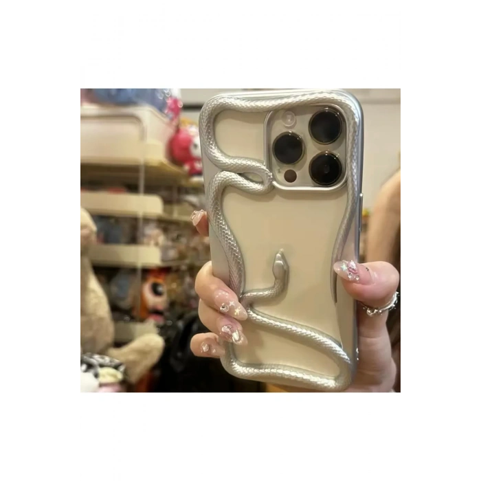 Apple Iphone Uyumlu 3D Snake Tasarımlı Silikon Kılıf