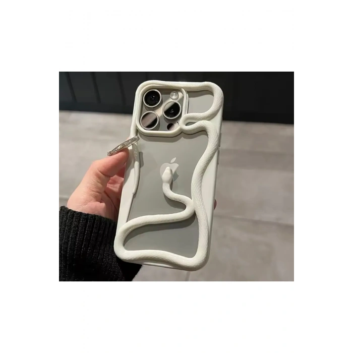 Apple Iphone Uyumlu 3D Snake Tasarımlı Silikon Kılıf