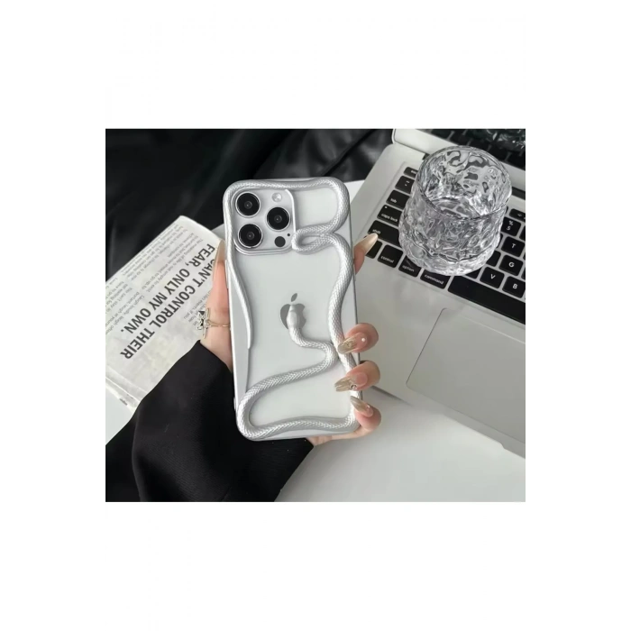 Apple Iphone Uyumlu 3D Snake Tasarımlı Silikon Kılıf