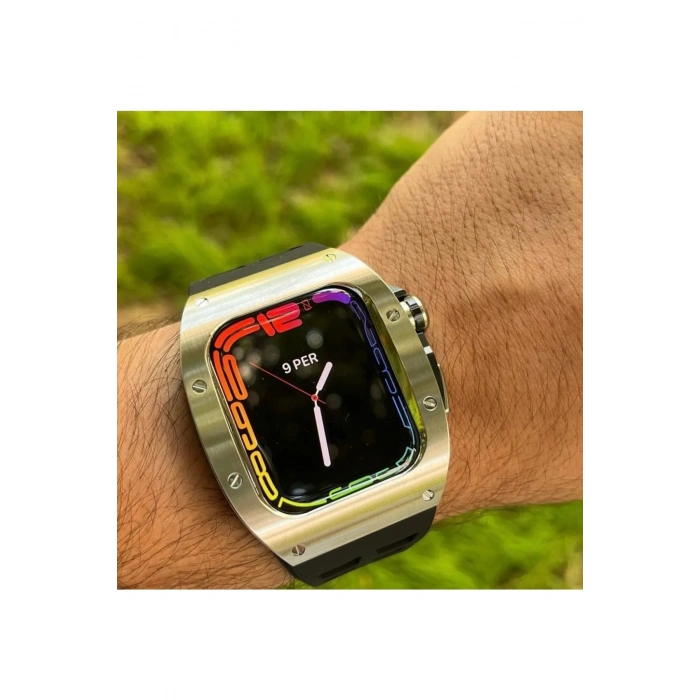 Apple Watch Uyumlu 45 Mm Berlin Loop Kasa Ve Kordon