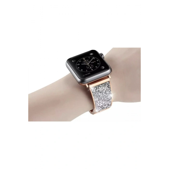 Apple Watch Uyumlu Luxury Diamond Loop Kordon