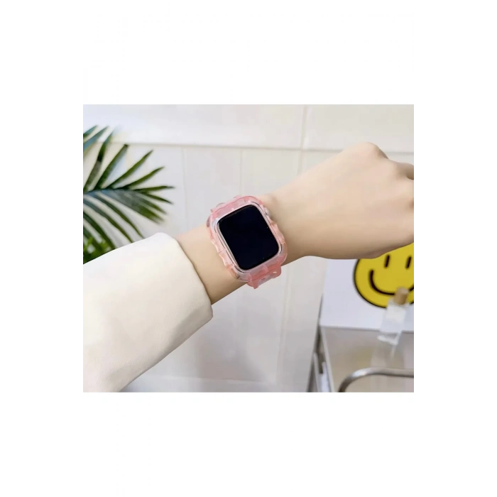 Apple Watch Uyumlu Oregon Silikon Kasa ve Kordon