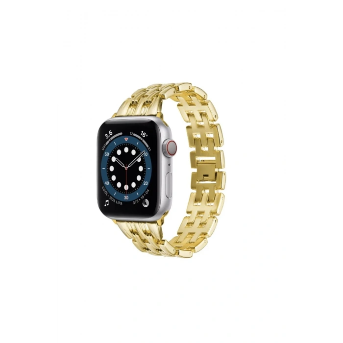 Apple Watch Uyumlu Simetro Metal Loop Kordon