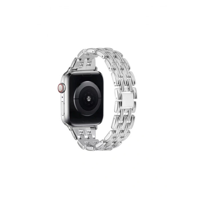 Apple Watch Uyumlu Simetro Metal Loop Kordon